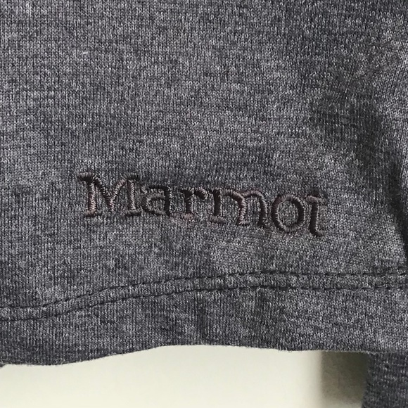 Marmot Dark Gray Hoodie Top - Picture 6 of 7